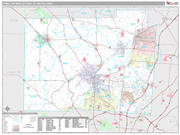 Hamilton-Middletown Wall Map Premium Style